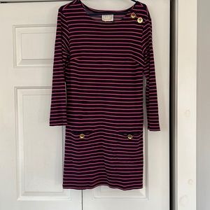 Navy and Pink Sail to Sable Dress